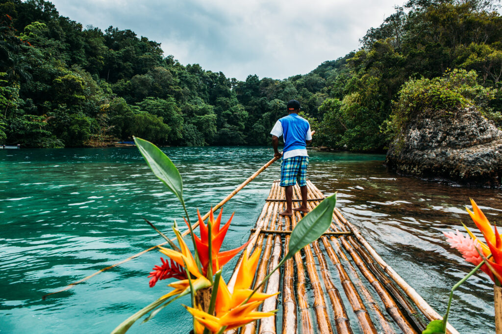 River boat tour of Jamaica's Blue Lagoon